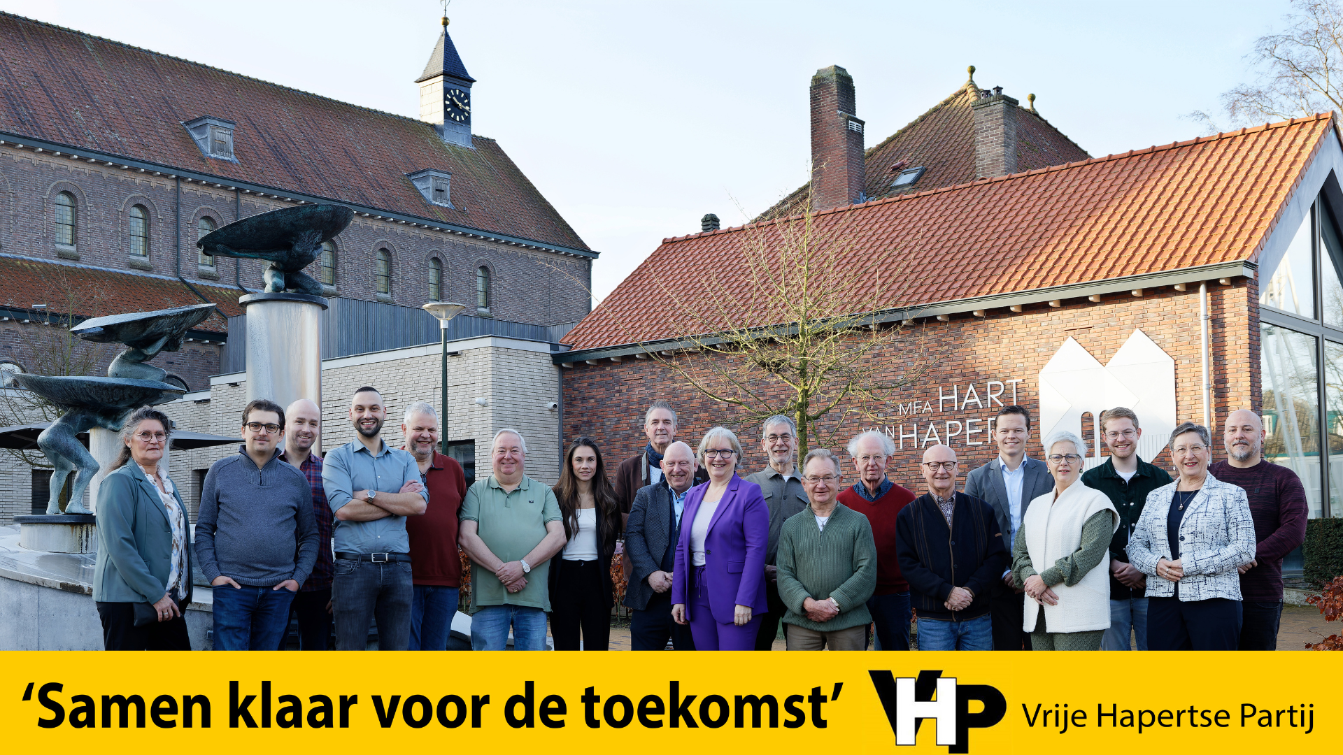 Foto: Wie wij zijn als VHP - Dorpsplein vol ontmoeting en groen