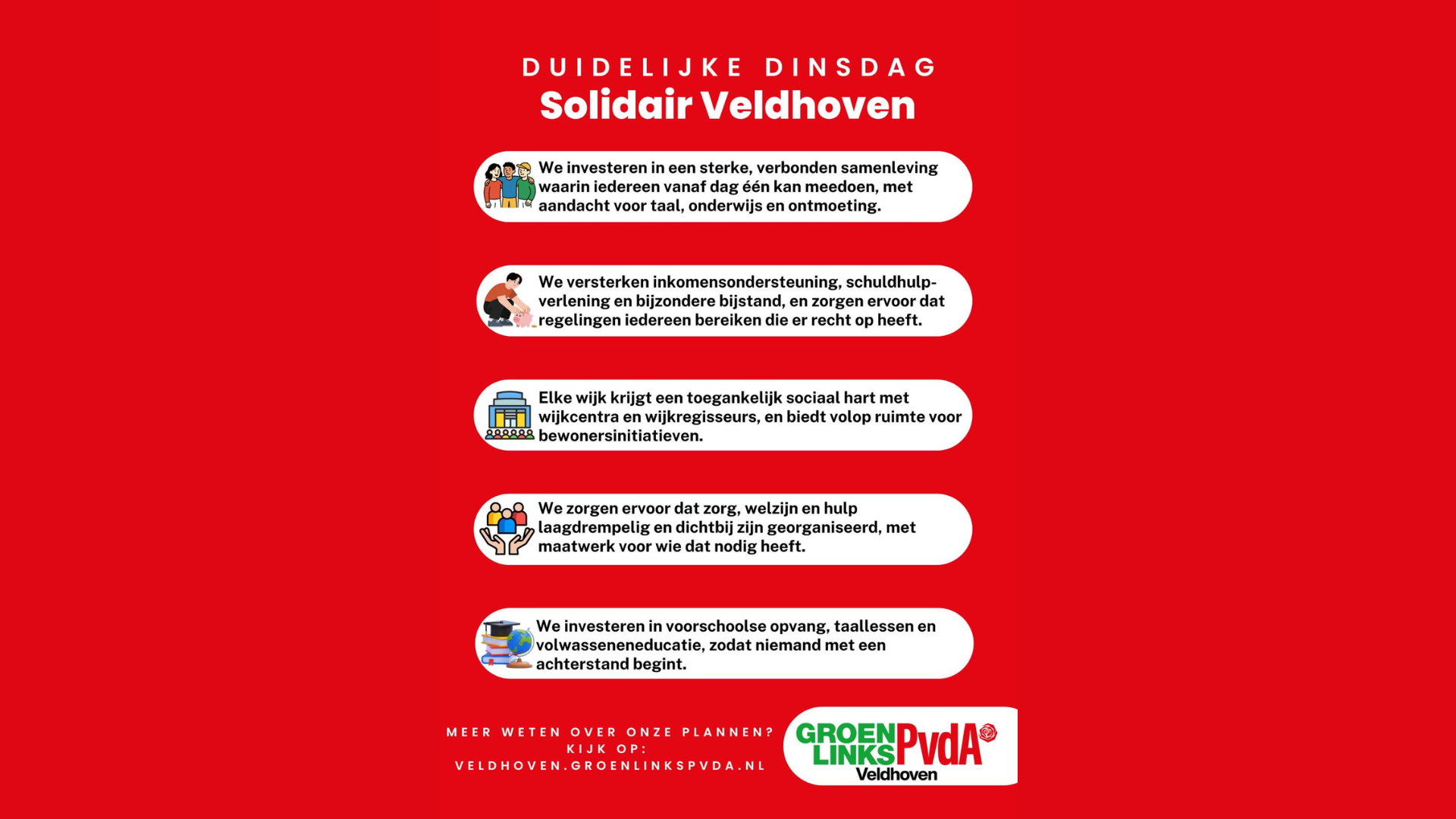 Foto: Duidelijke Dinsdag: Solidair Veldhoven!