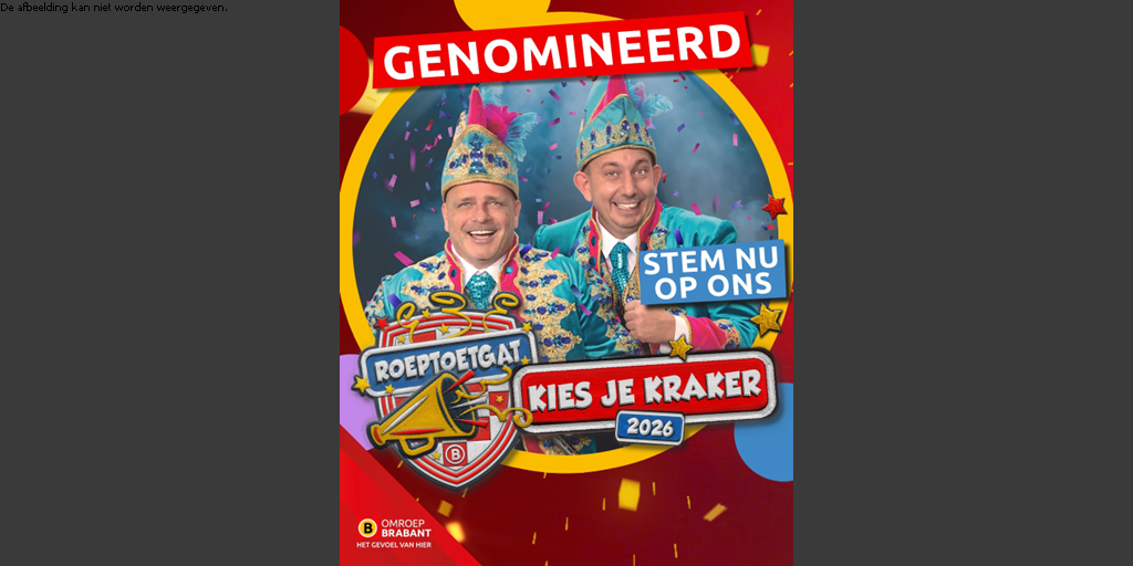 Foto: Prinsenlied Buulder Buk genomineerd voor Carnavalskraker 2026