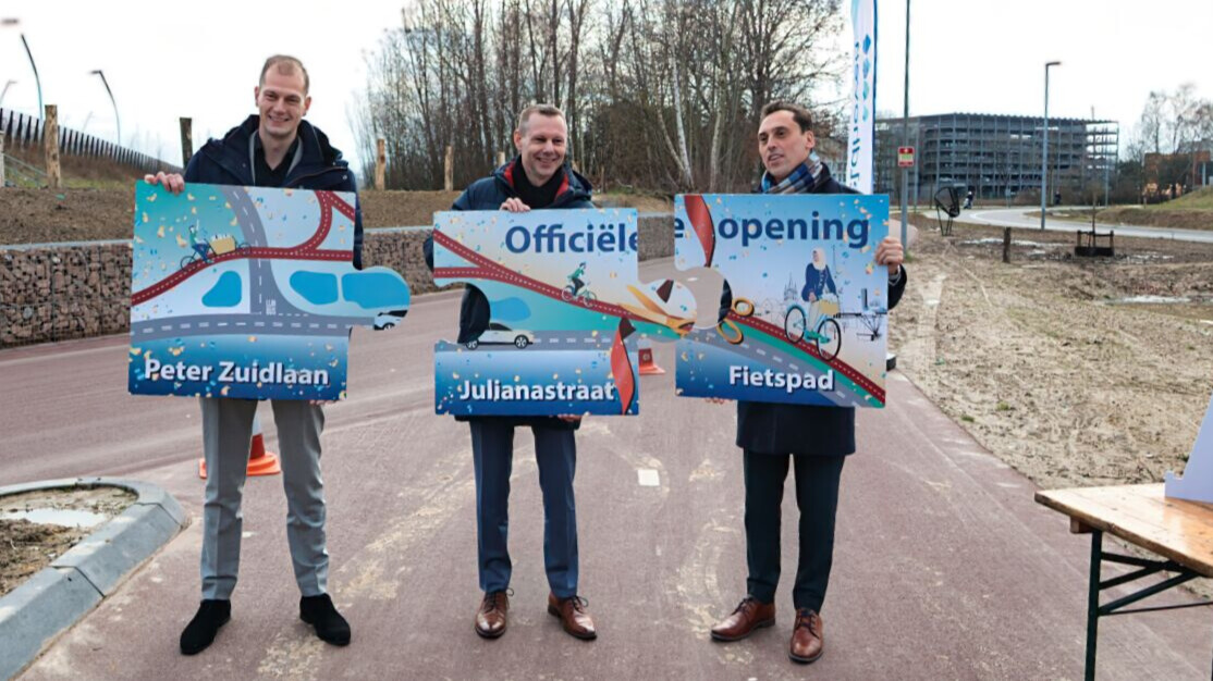 Foto: Nieuwe randweg aan de Oostkant van Veldhoven klaar voor gebruik