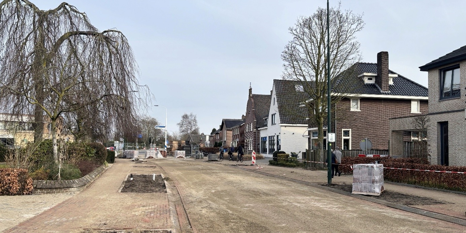 Foto: Werkzaamheden Dorpshart Budel gaan nieuwe fase in