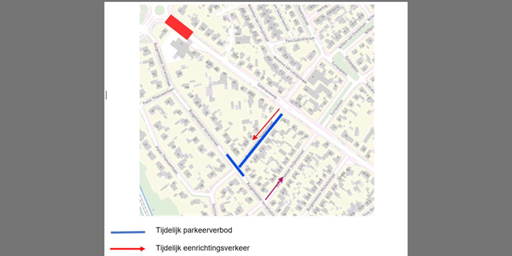 Foto: Aansluiting rotonde Geldropseweg Heeze tijdelijk afgesloten