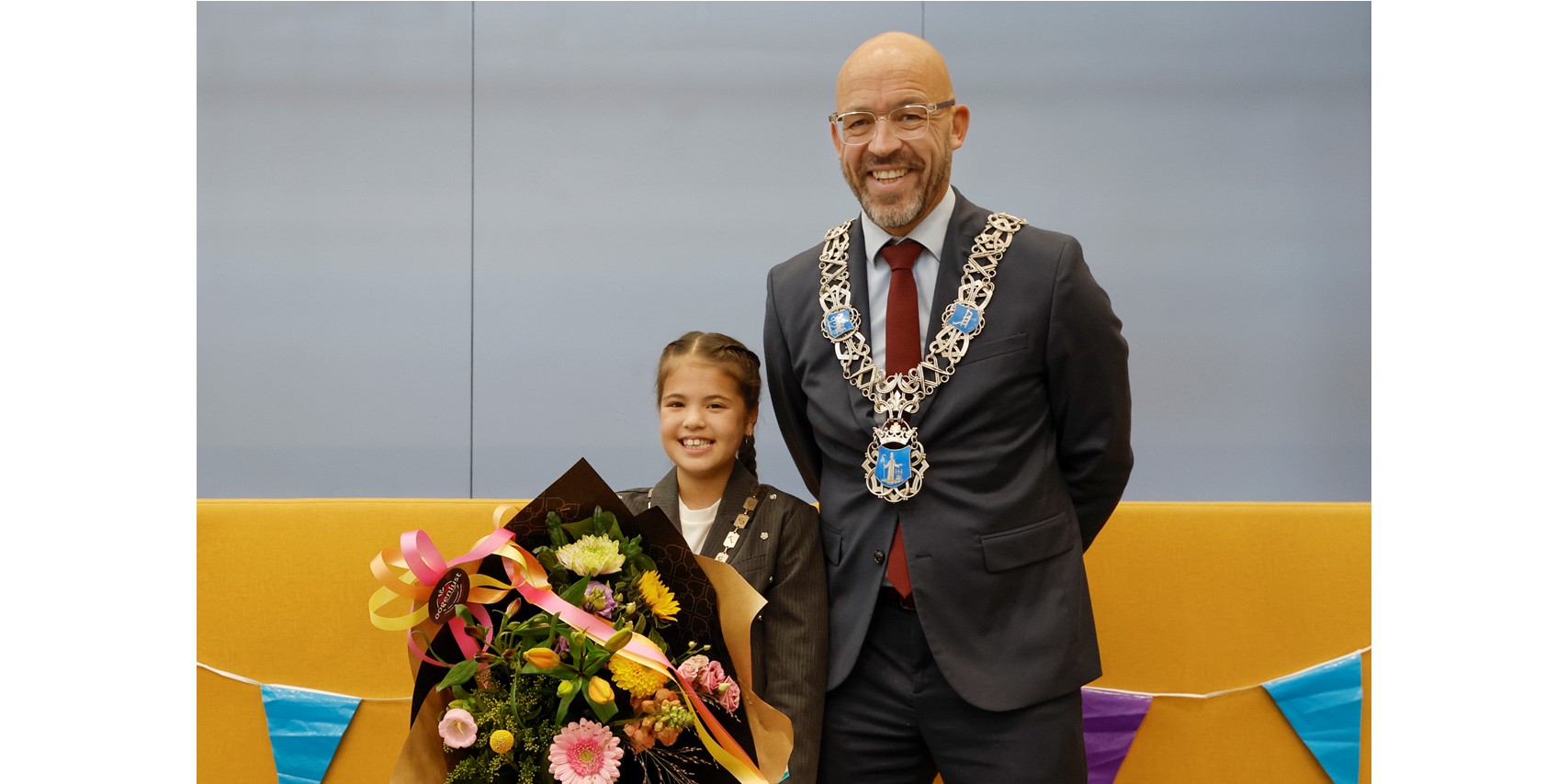 Foto: Stephanie Aarts nieuwe kinderburgemeester van Valkenswaard