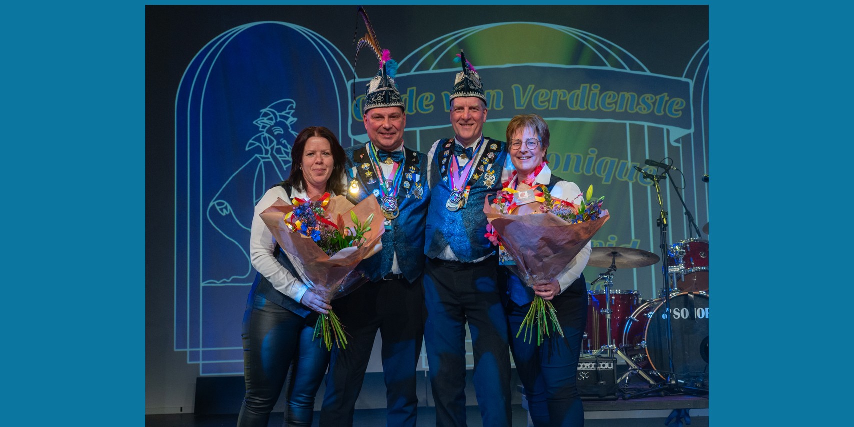 Foto: Onderscheidingen voor trouwe krachten bij CV Buulder Buk