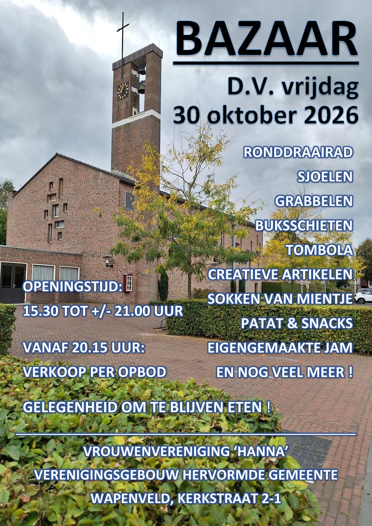 Foto bij Bazaar van Vrouwenvereniging Hanna