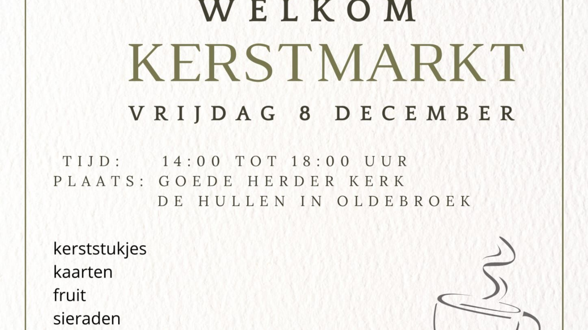 Foto: Kerstmarkt Goede Herderkerk en De Hullen
