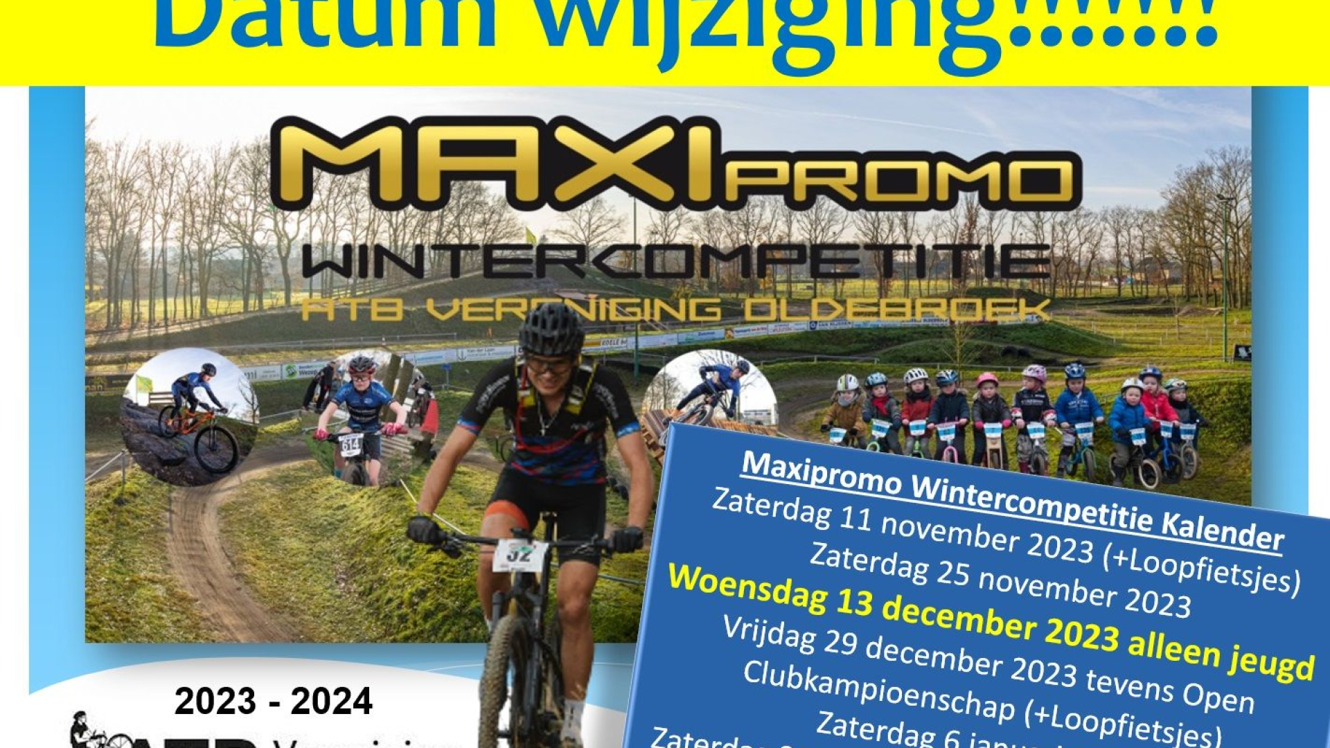 Foto: Datumwijziging Maxipromo Wintercompetitie
