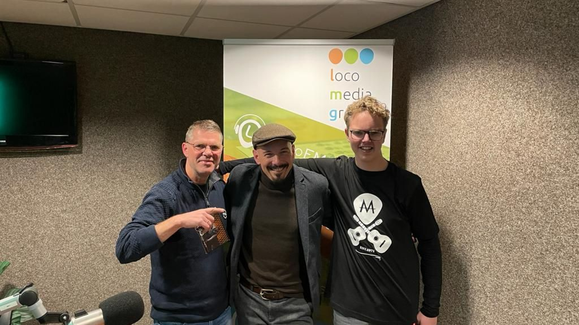 Foto: Michael Antony Austin te gast in Weekendtime op LocoFM