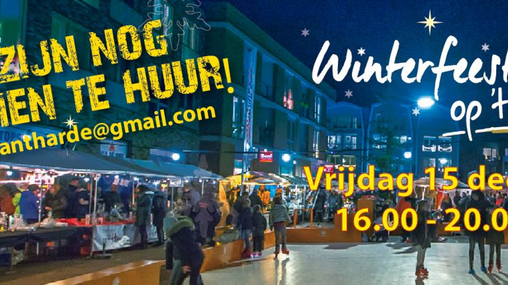 Foto: Nog kramen te huur bij Winterfeest 15 december op ’t Harde