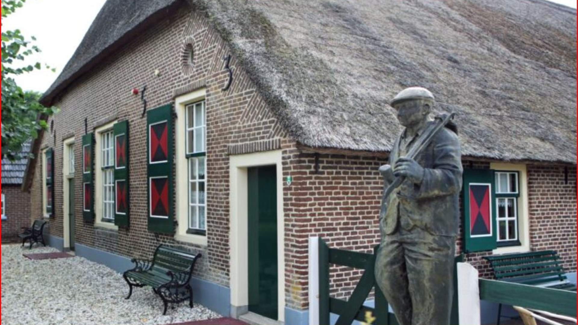 Foto: Parkeren bij de winterfair van het Boerderijmuseum