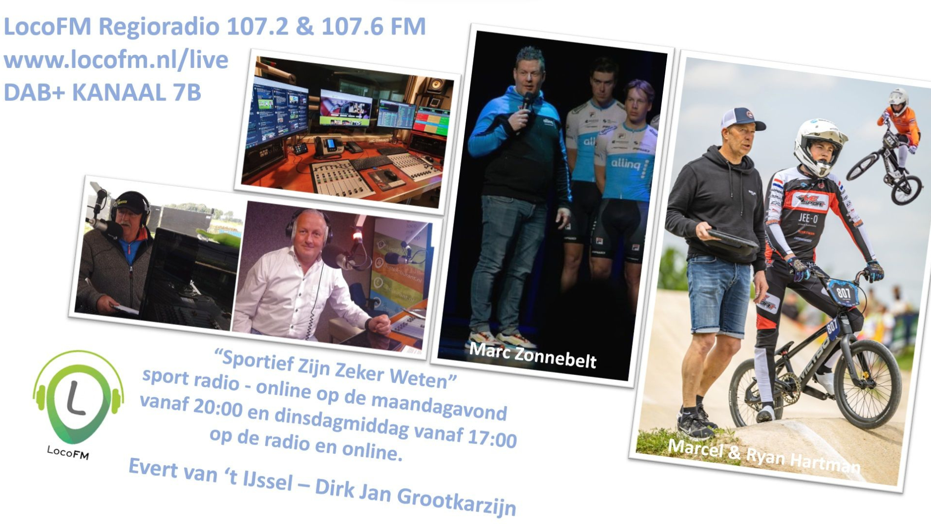 Foto: Sportief Zijn Zeker Weten met Marcel en Ryan Hartman en Marc Zonnebelt