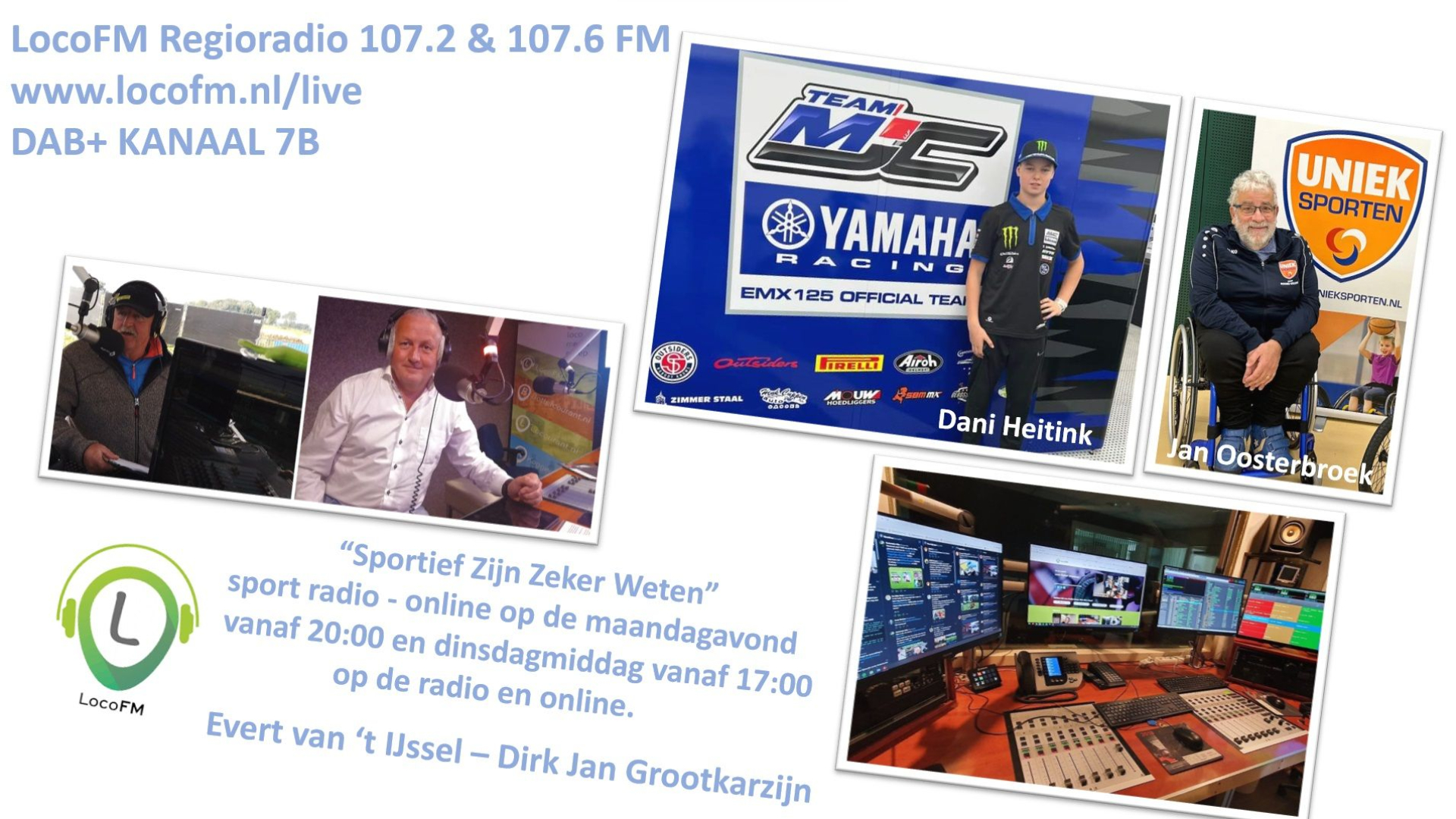 Foto: Sportief Zijn Zeker Weten met Dani Heitink en Jan Oosterbroek