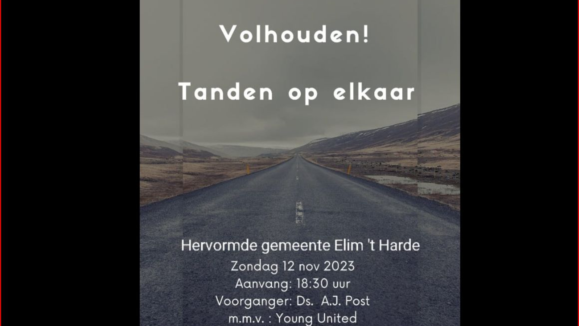 Foto: Volhouden! Tanden op elkaar