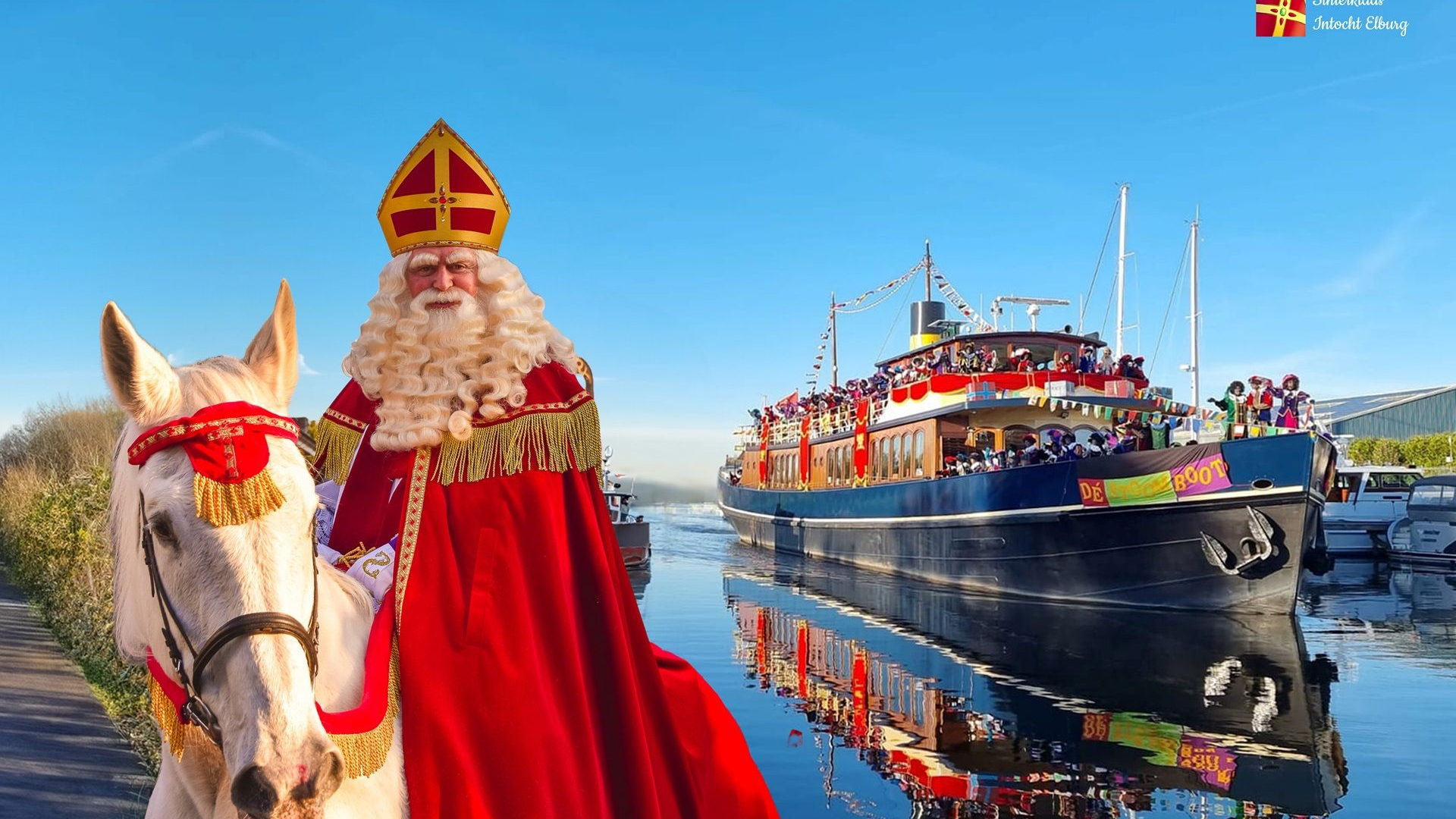 Foto: Sinterklaas bezoekt opnieuw Elburg
