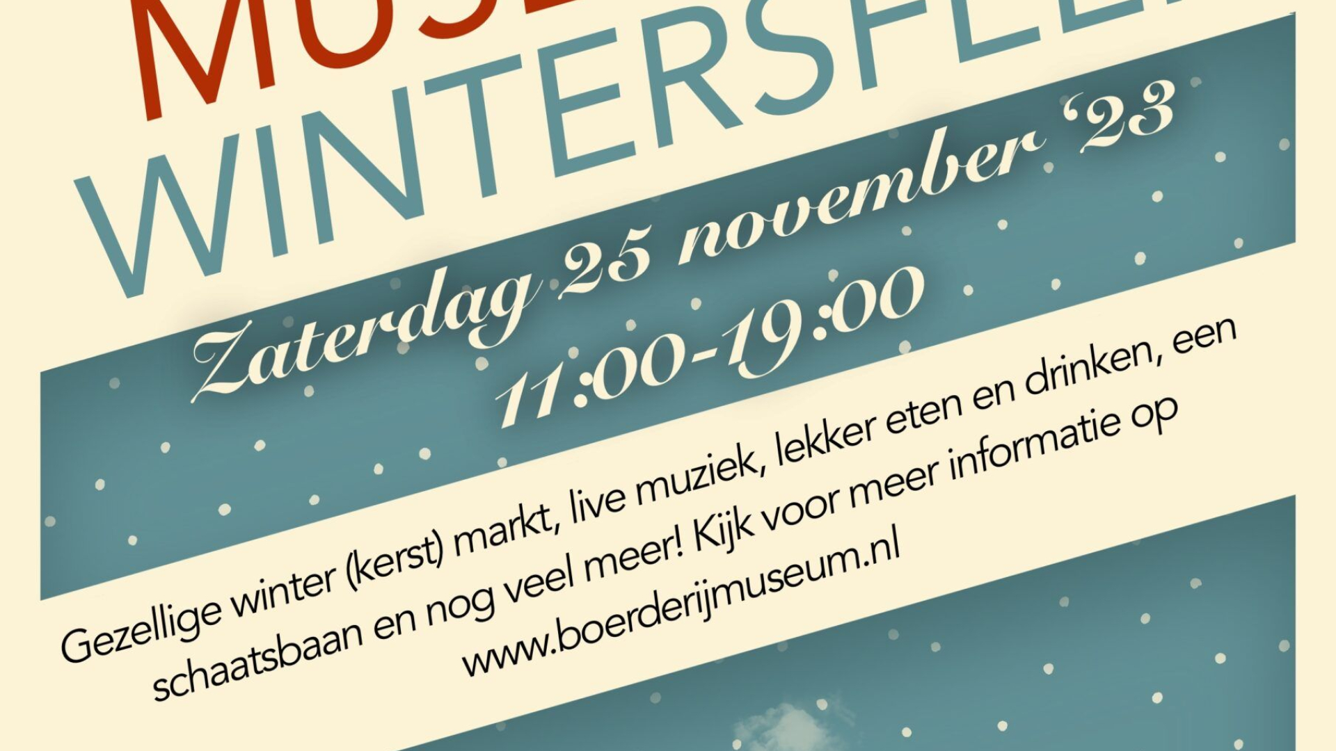 Foto: ‘Boerderijmuseum in wintersfeer’