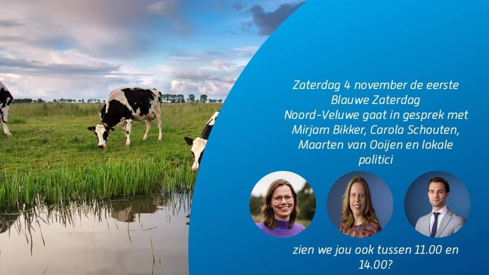 Foto: Landelijke ChristenUnie-campagne zaterdag 4 november in hartje Wezep