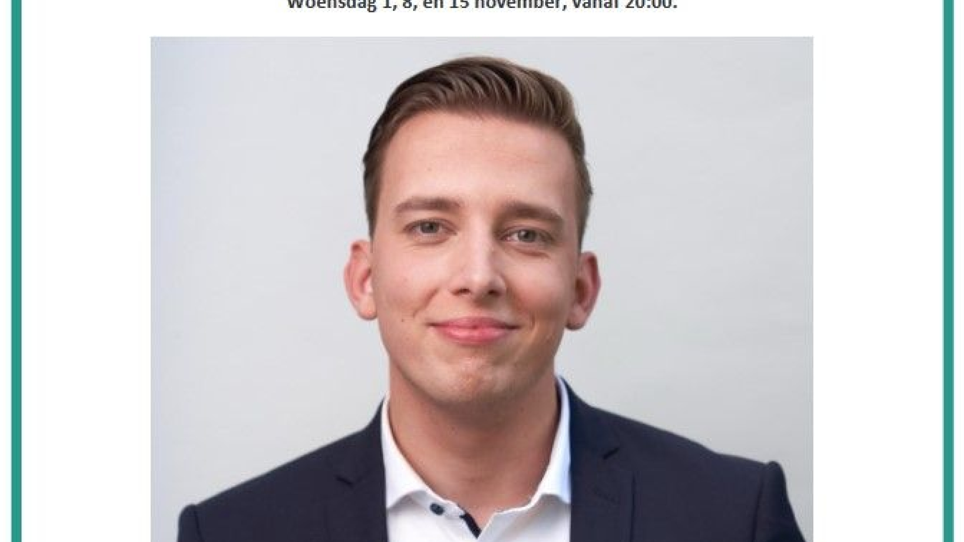 Foto: Tom de Nooijer interviewt christelijke kandidaat-Kamerleden voor christelijke omroep