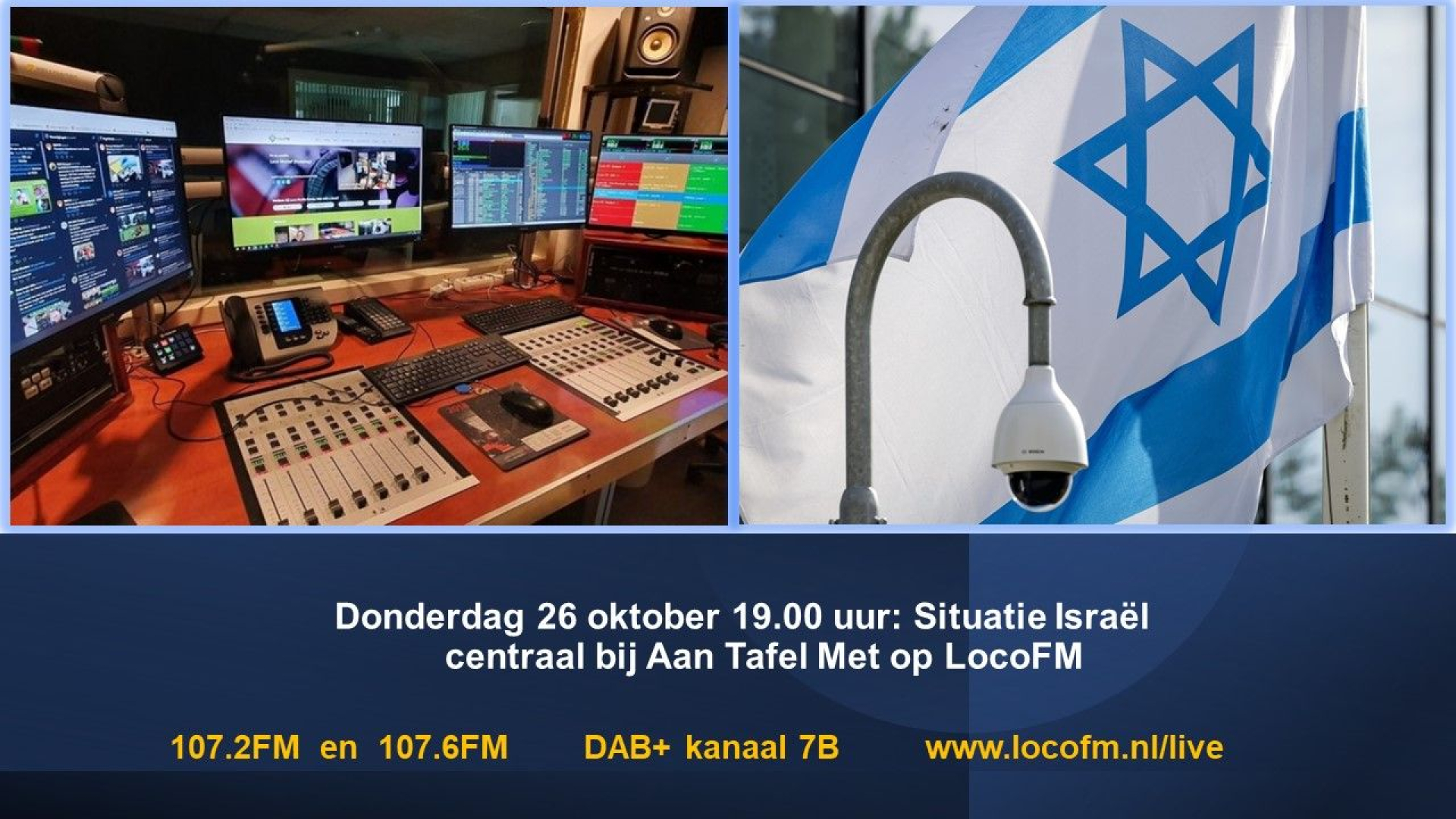 Foto: Situatie Israël centraal bij Aan Tafel Met LocoFM