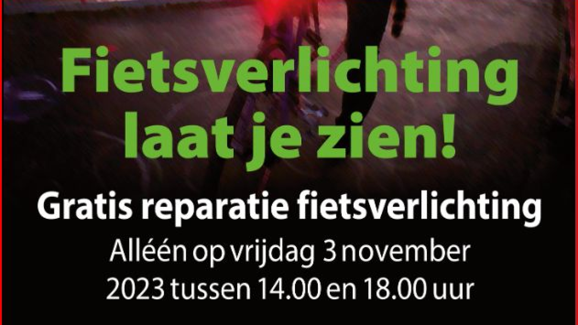 Foto: Is jouw fietsverlichting goed?