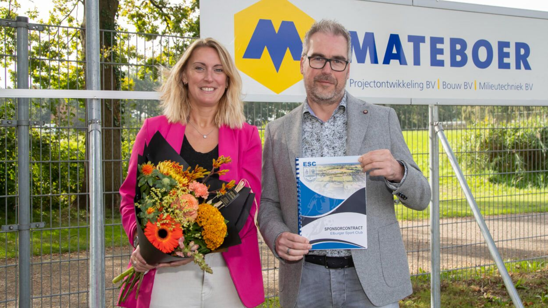 Foto: Mateboer Groep BV nieuwe bordsponsor ESC