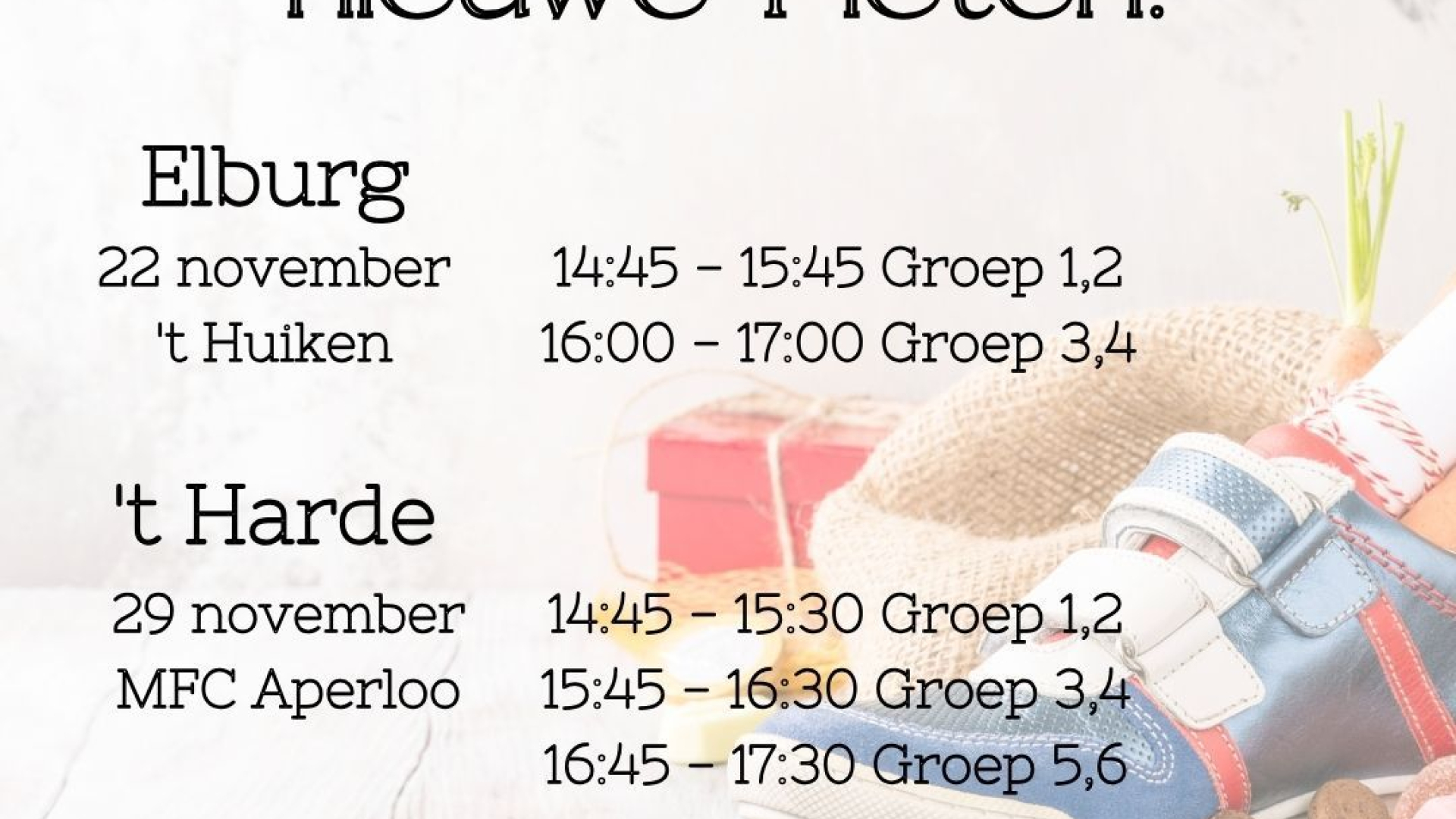 Foto: Sint is op zoek naar nieuwe pieten