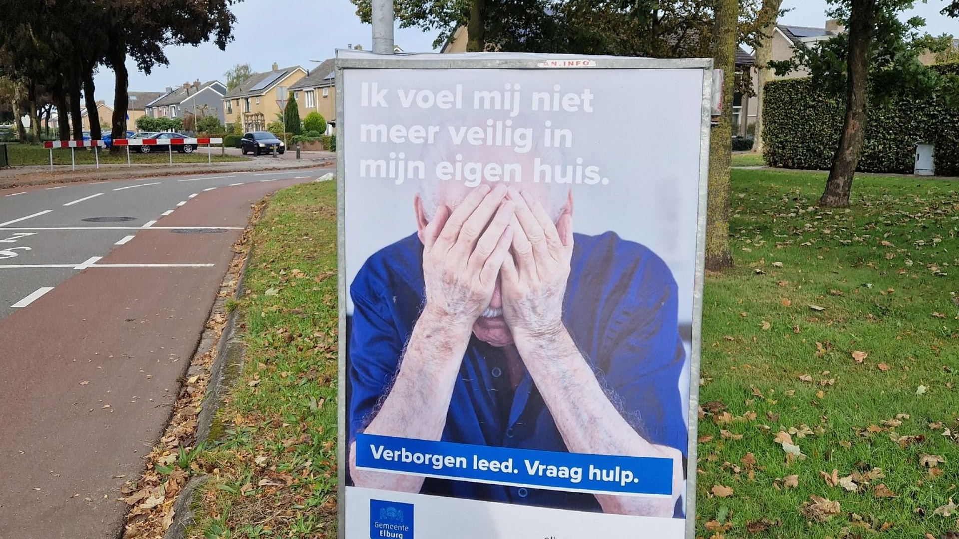 Foto: Gemeente Elburg plaatst  campagneborden om Verborgen Leed zichtbaar te maken