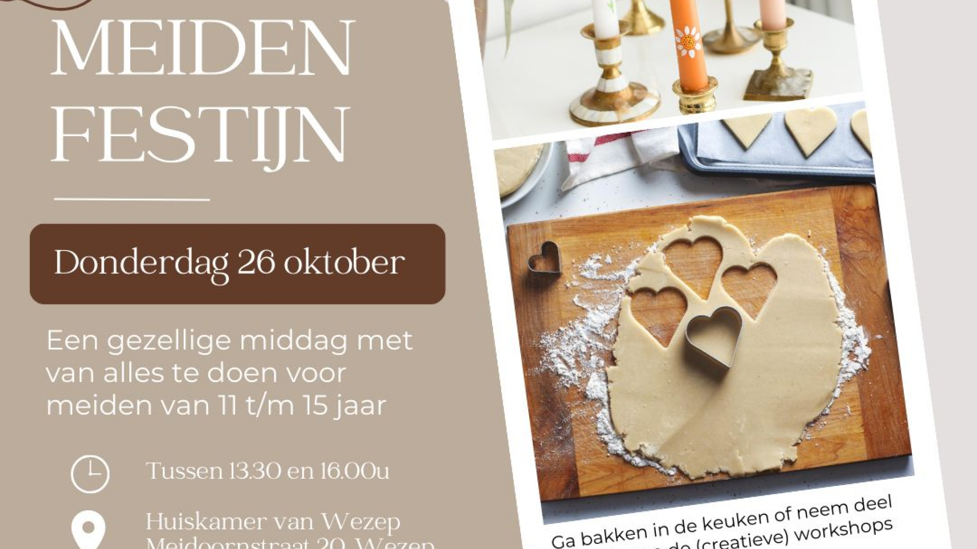 Foto: Meidenfestijn in de Huiskamer van Wezep