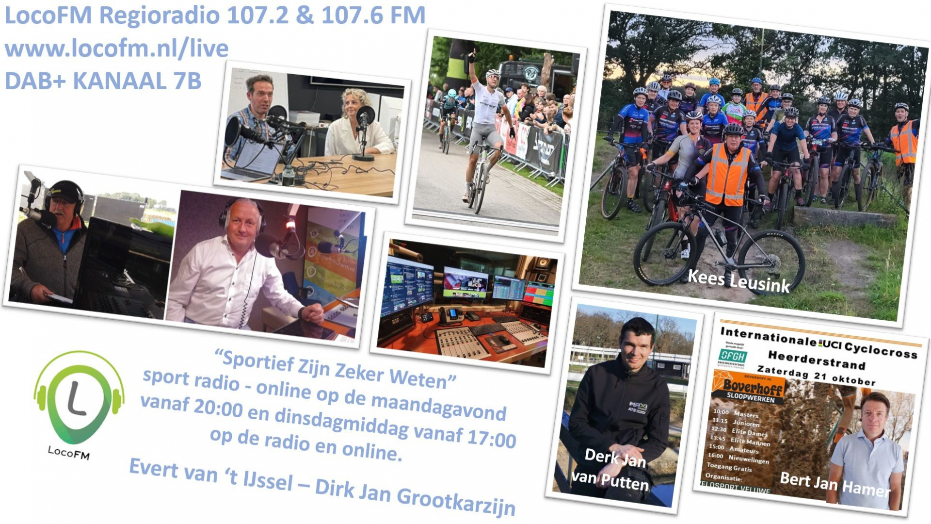 Foto: Sportief Zijn Zeker Weten met Kees Leusink, Mathijs Wagenaar, Bert Jan Hamer en Derk Jan van Putten