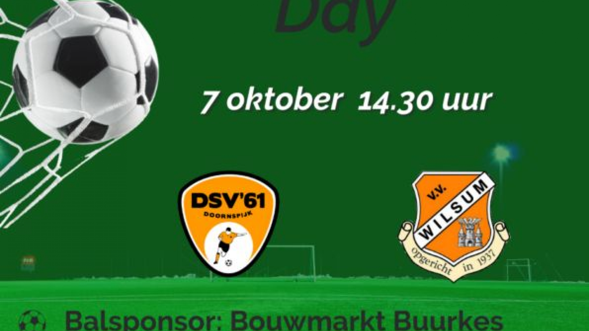 Foto: DSV’61 thuis tegen WIlsum