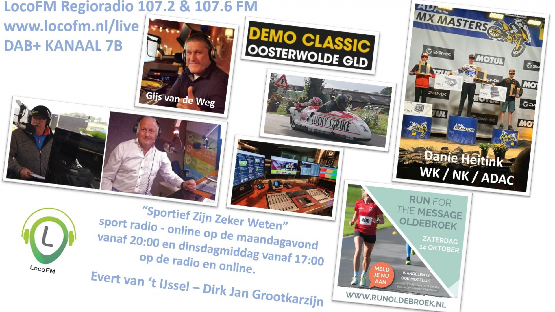 Foto: Sportief Zijn Zeker Weten met Dani Heitink, Rob Boerma en Gijs van de Weg