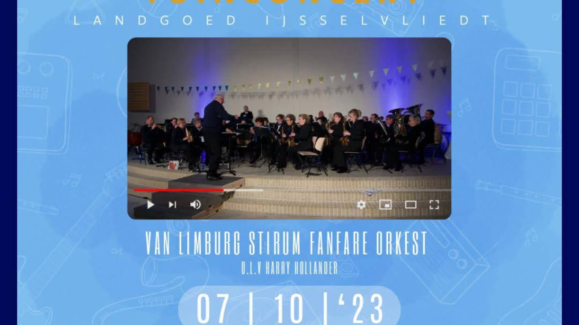 Foto: Tuinconcert van Limburg Stirum Fanfare Orkest