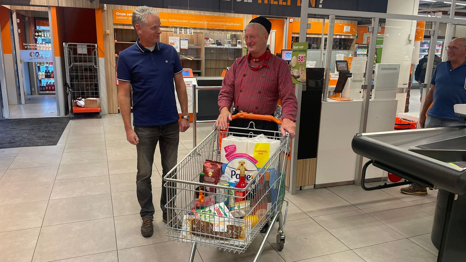 Foto: Gerard de Ridder mag gratis 1 minuut winkelen