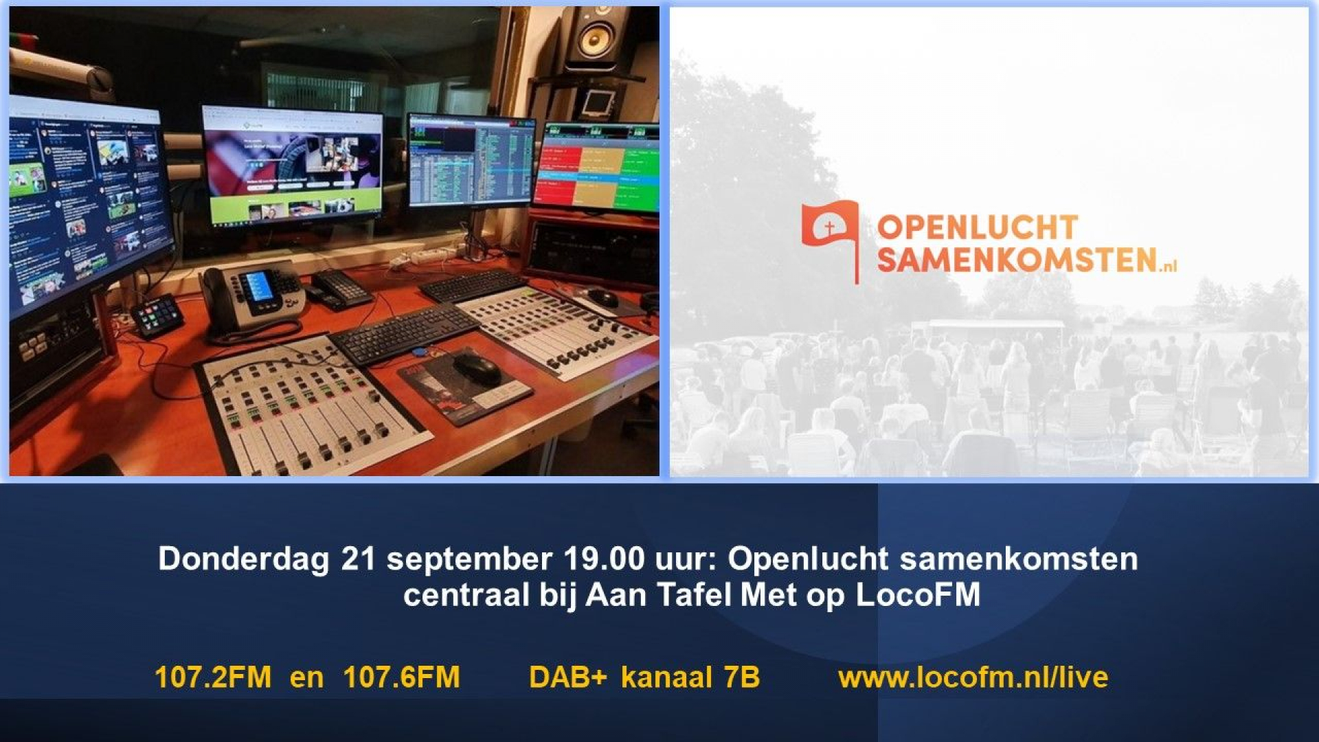 Foto: Openlucht samenkomsten centraal bij Aan Tafel Met LocoFM