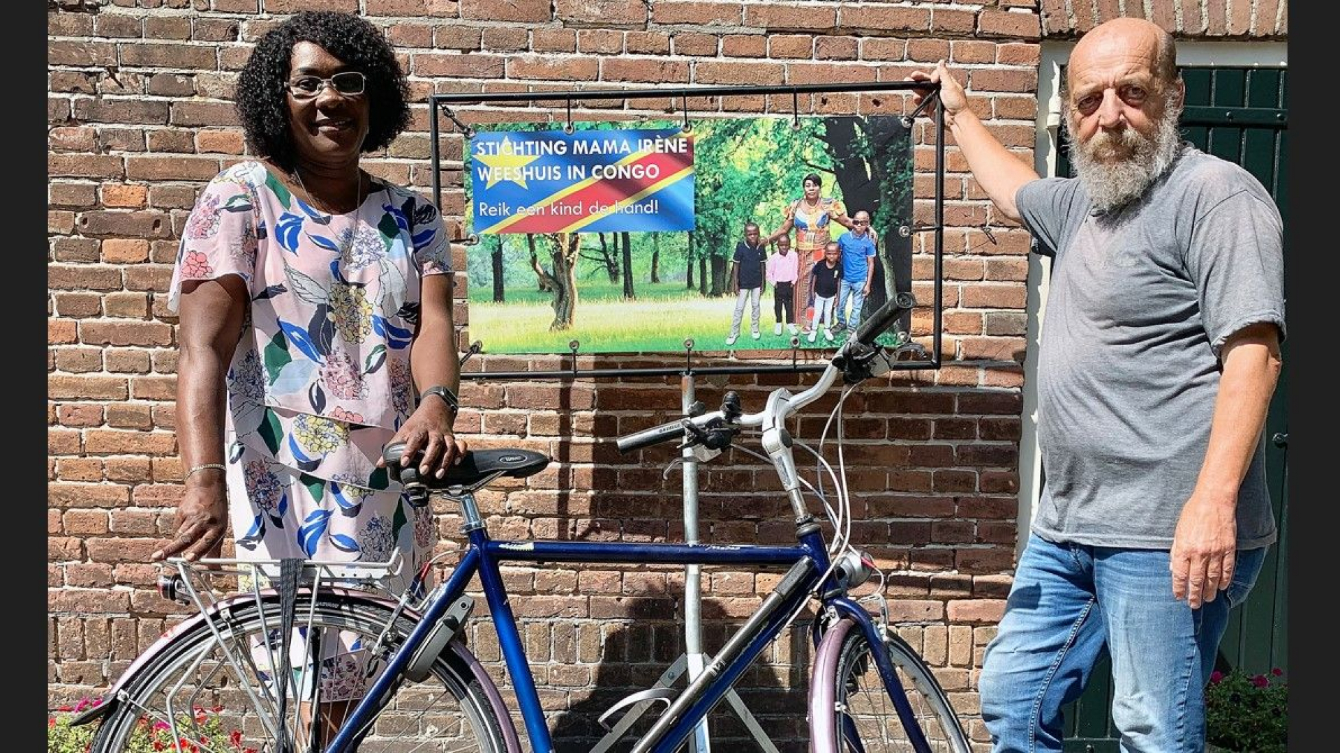 Foto: Fiets voor weeshuis Mama Irène