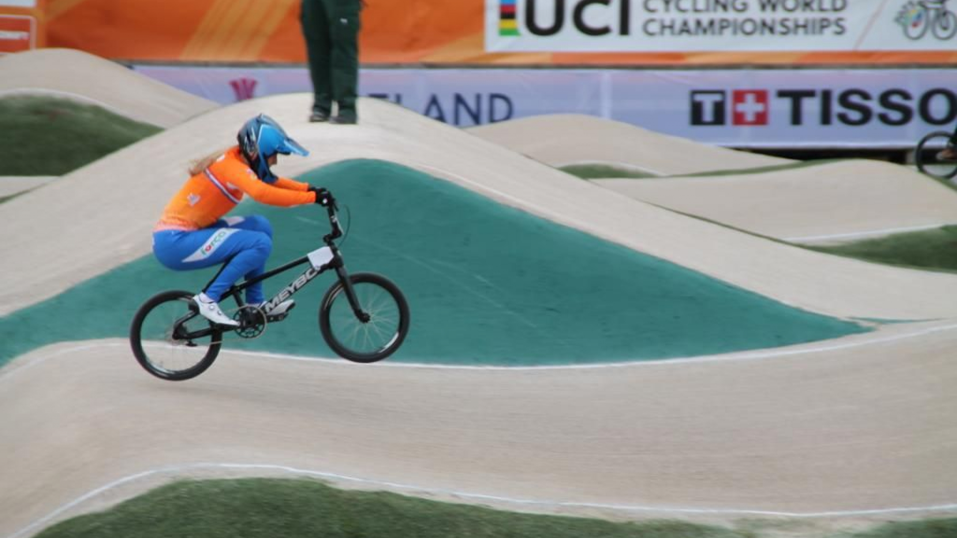 Foto: Deelname Celia Visch aan Wereld Kampioenschap BMX Glasgow