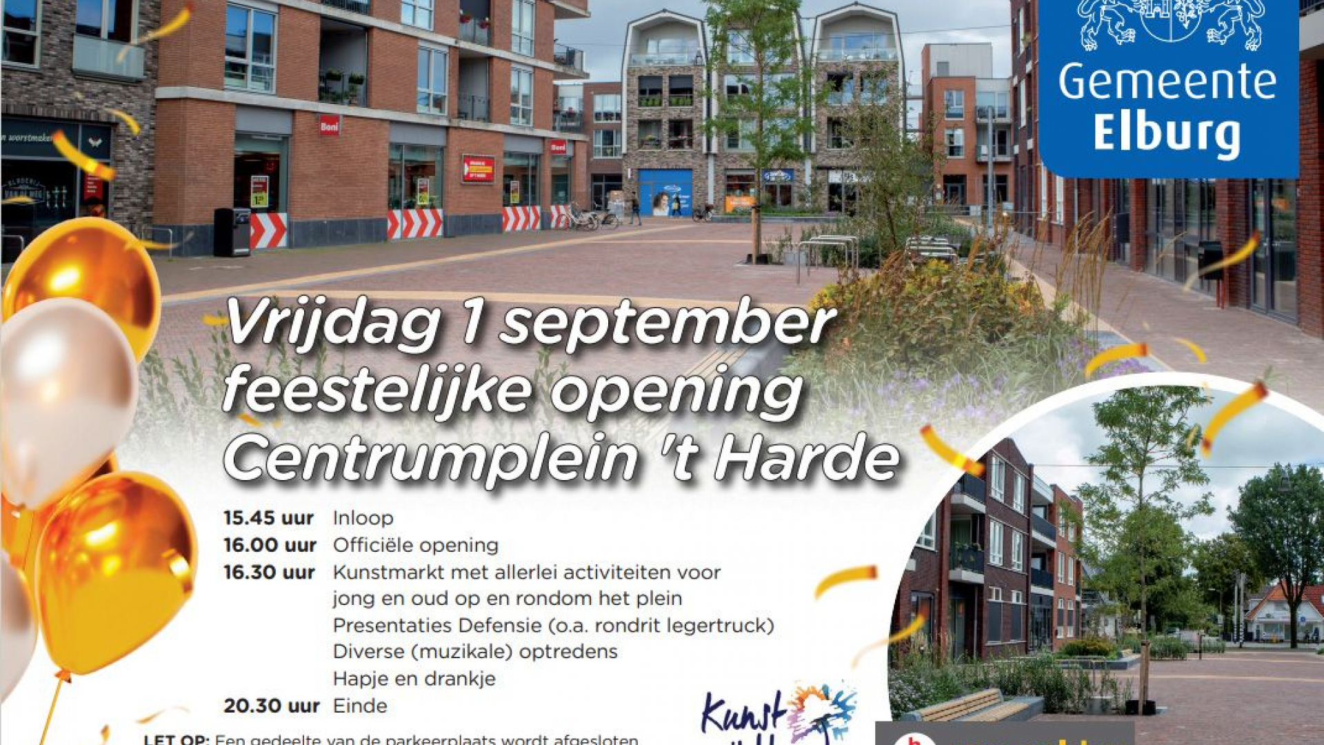 Foto: Opening Centrumplein gevierd met Kunst op 't Harde