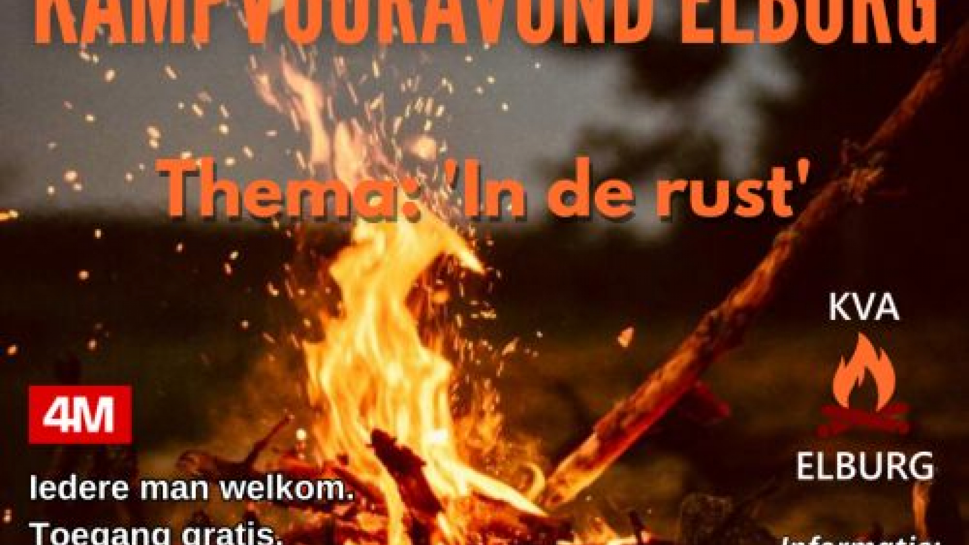 Foto: Kampvuuravond voor mannen