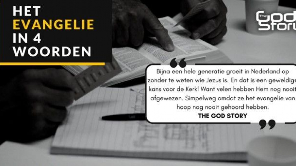 Foto: Het evangelie in 4 woorden