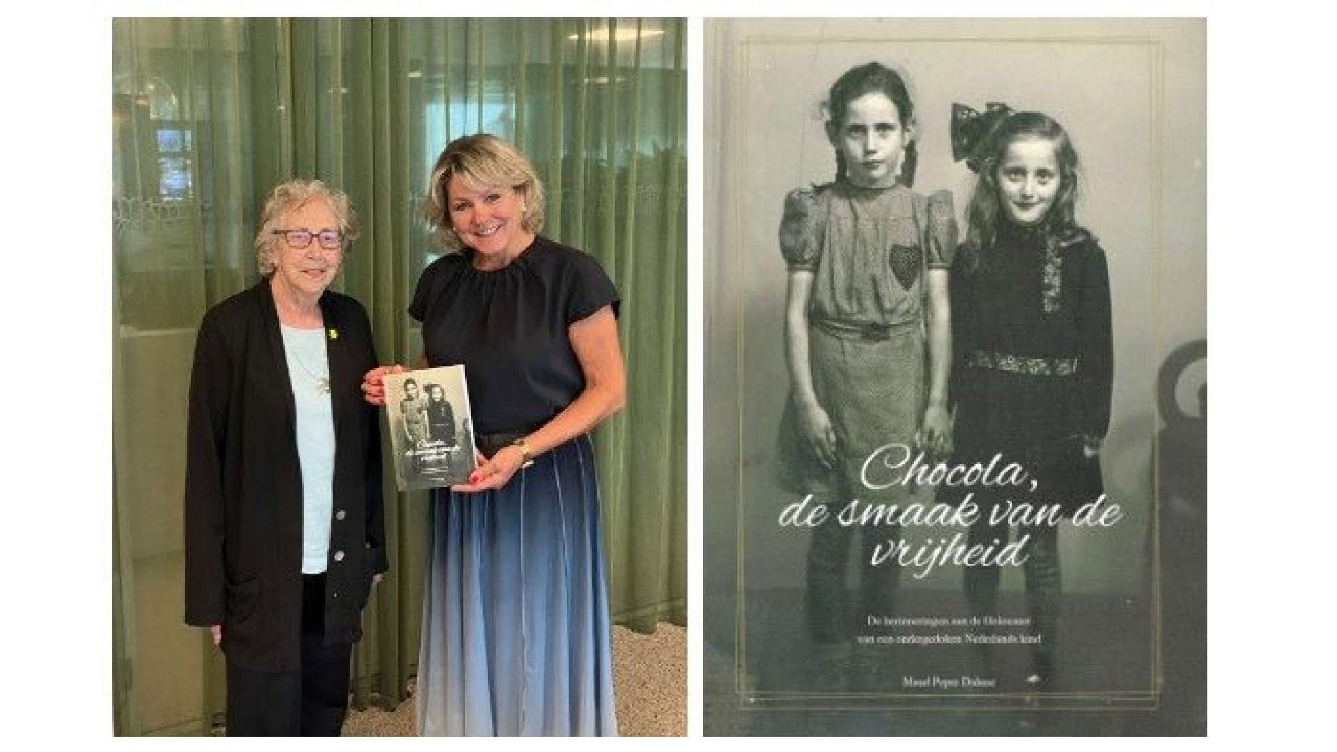 Foto: Holocaust-overlevende Maud Peper-Dahme overhandigt autobiografie aan burgemeester