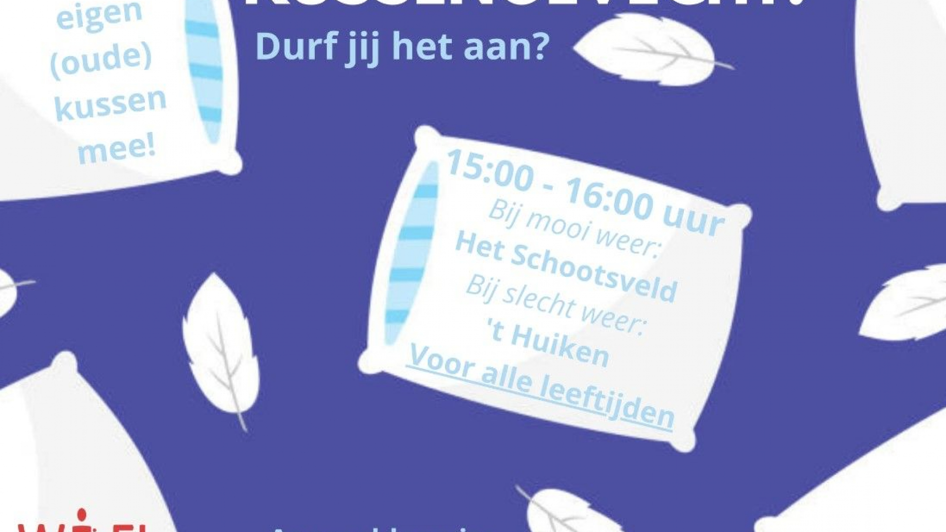 Foto: Kussengevecht in Elburg
