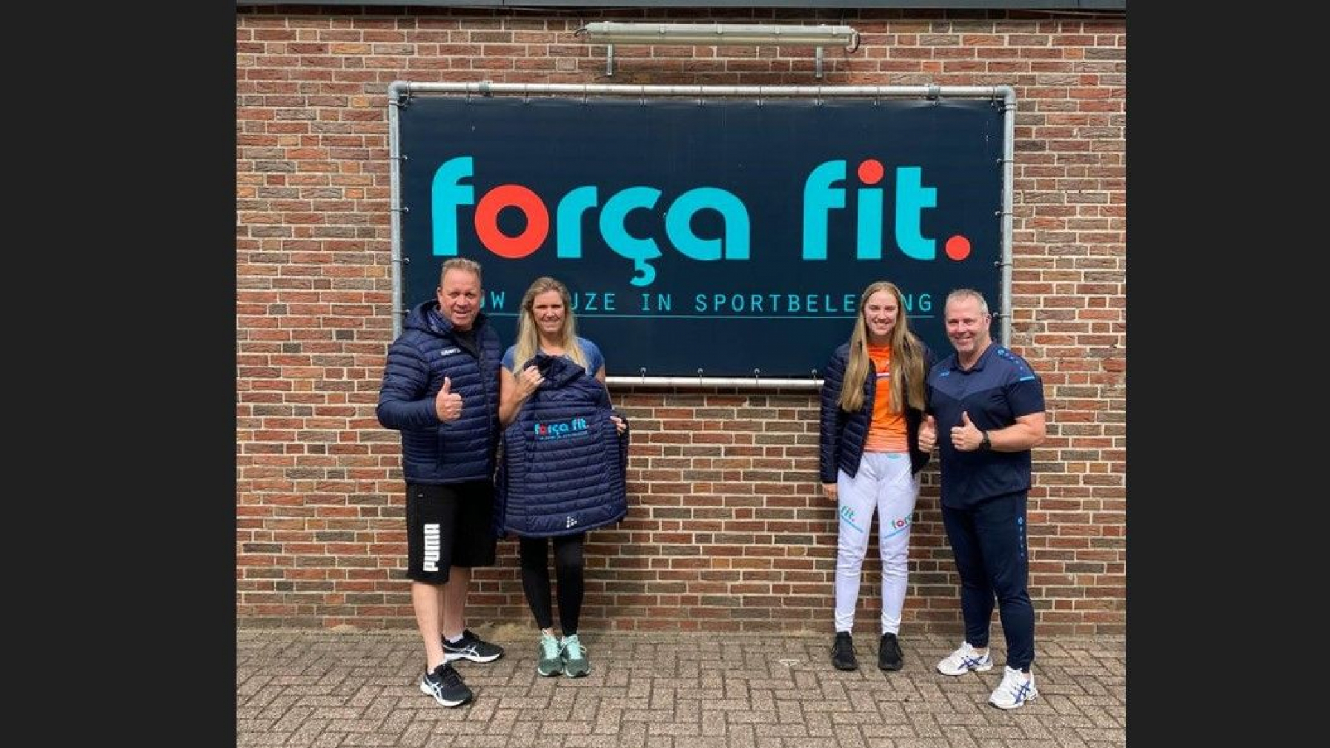 Foto: Sportschool Força Fit uit Elburg ondersteunt BMX-ster Celia Visch
