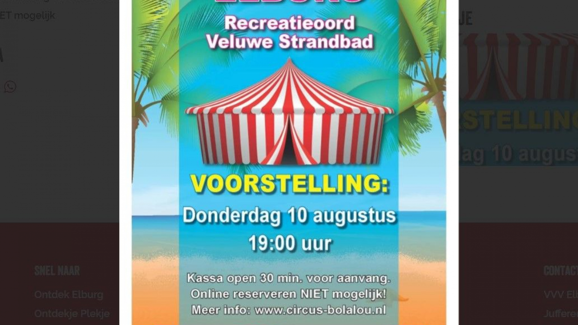 Foto: Circus Bolalou bij Veluwe Strandbad