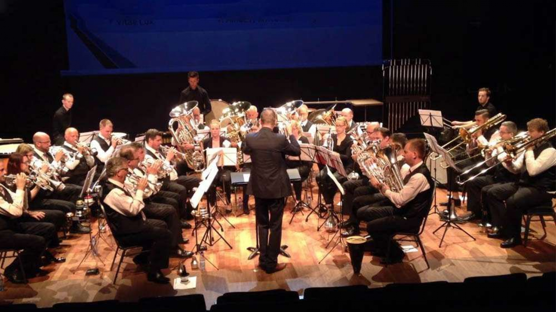 Foto: Braderie in Zalk door Chr. Brassband Excelsior Zalk