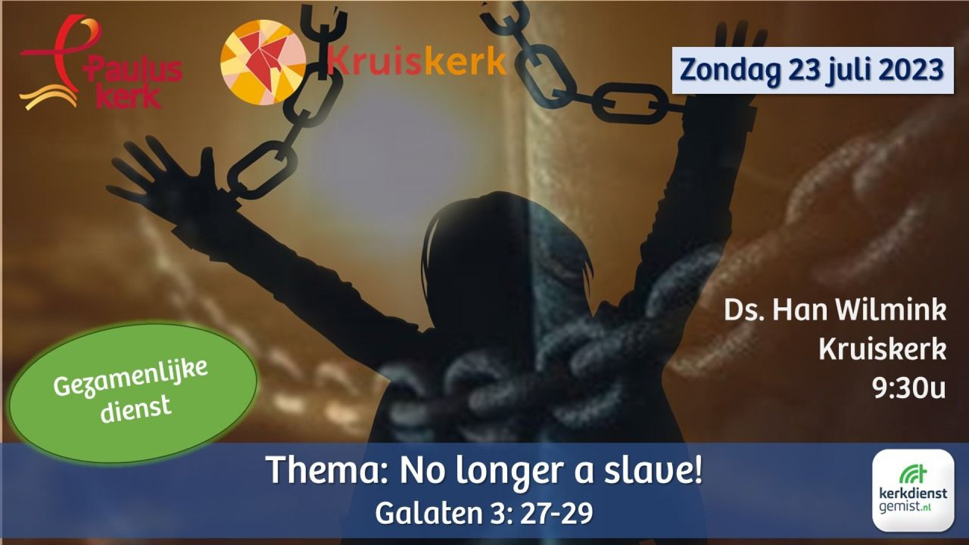 Foto: Themadienst: No longer a slave!