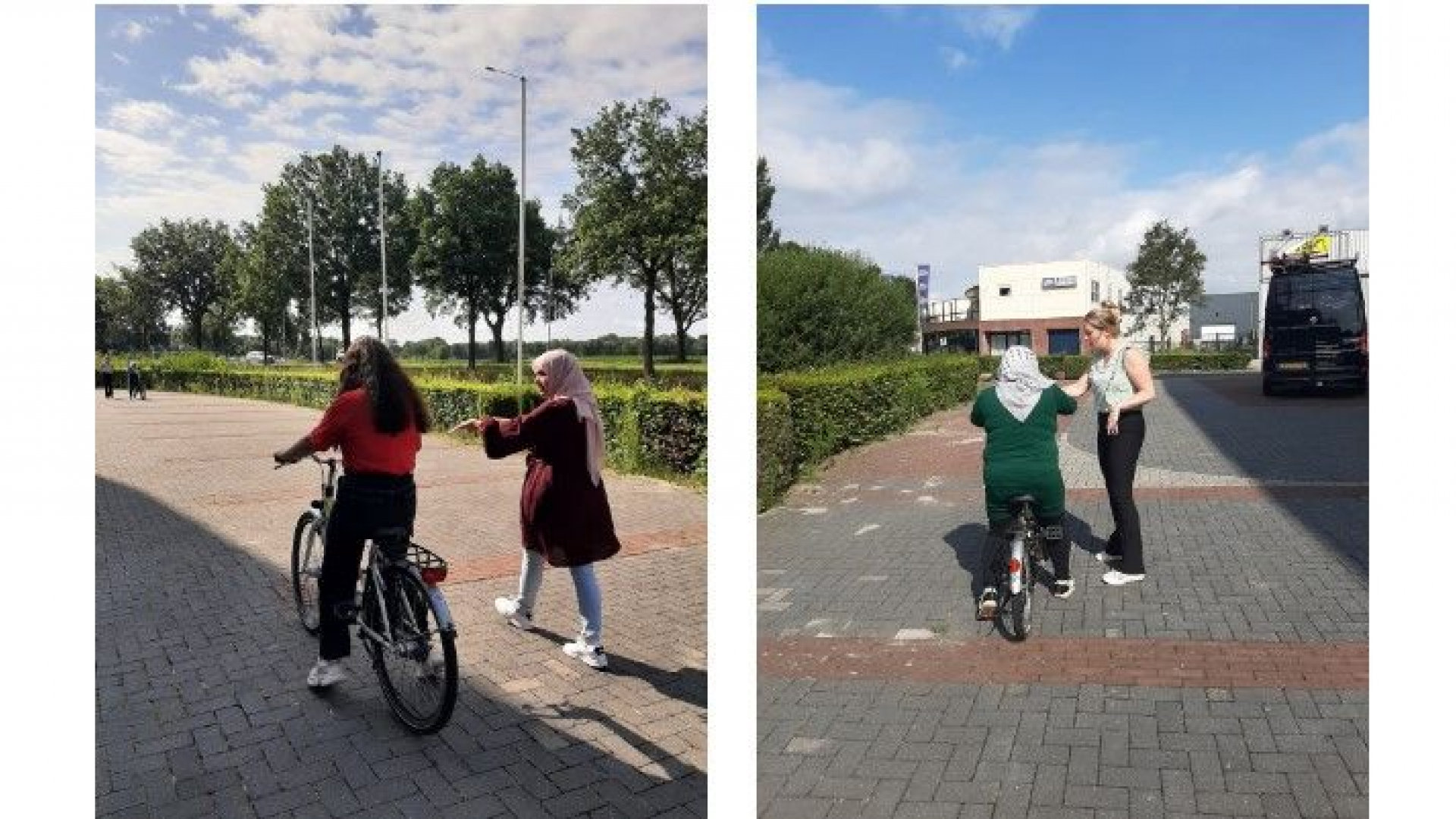Foto: Stichting Wiel biedt workshops aan voor volwassenen om te leren fietsen
