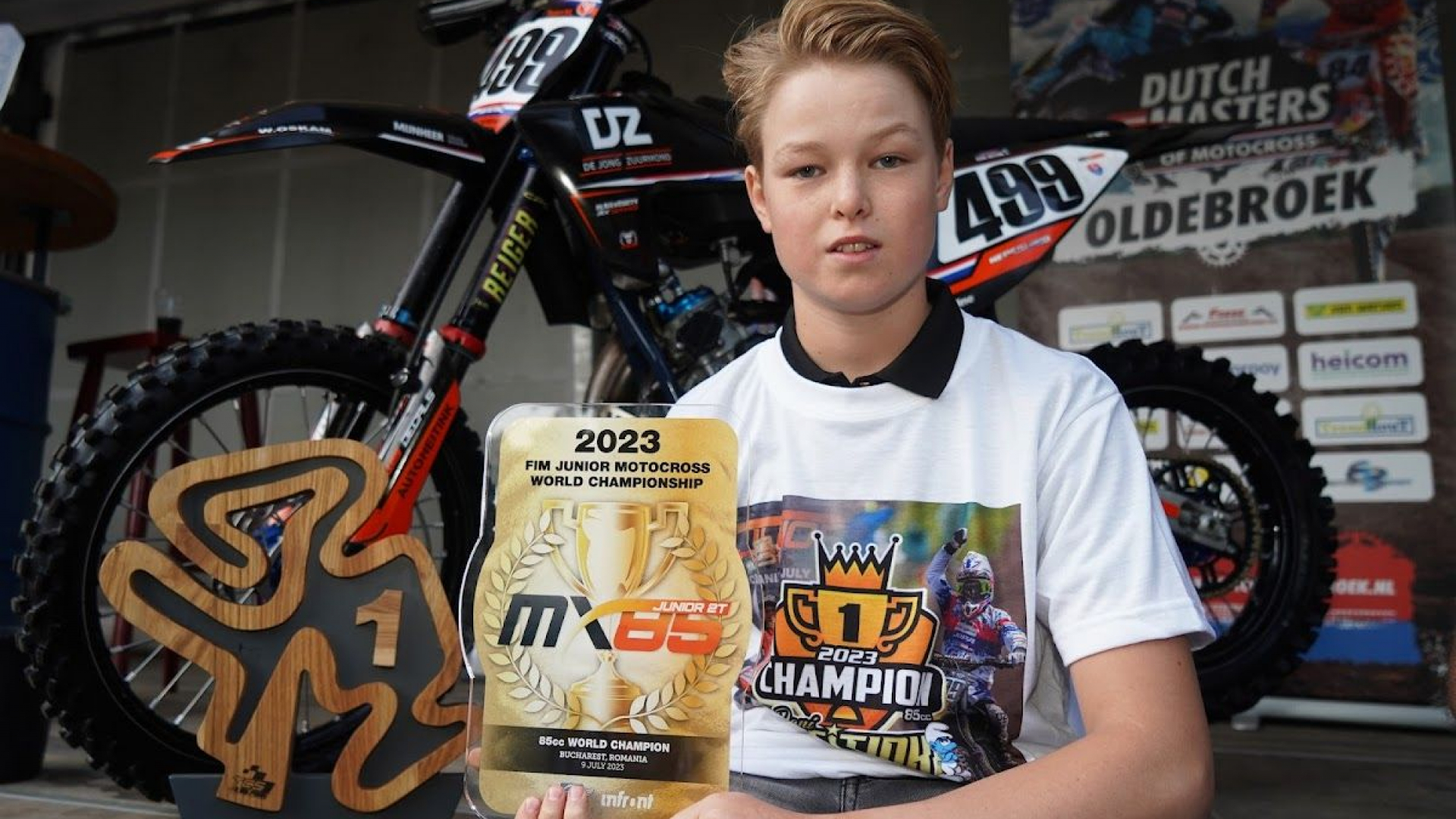Foto: Huldiging Dani Heitink