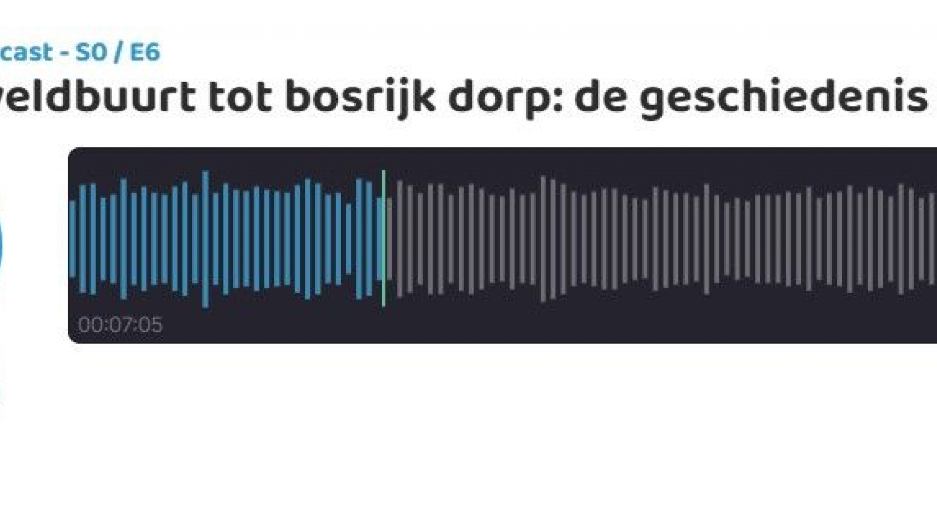 Foto: Arentthoeboecast nr 6 ’t Harde deel 2, van veldbuurt tot bosrijk dorp