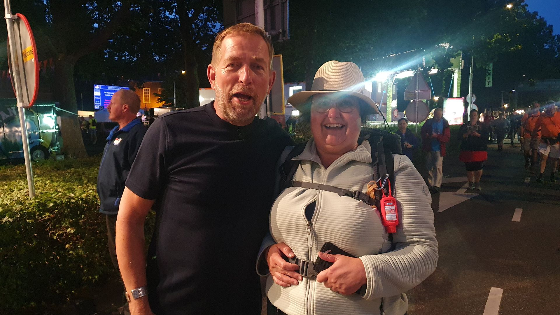 Foto: Claudia heeft de eerste kilometers in haar benen