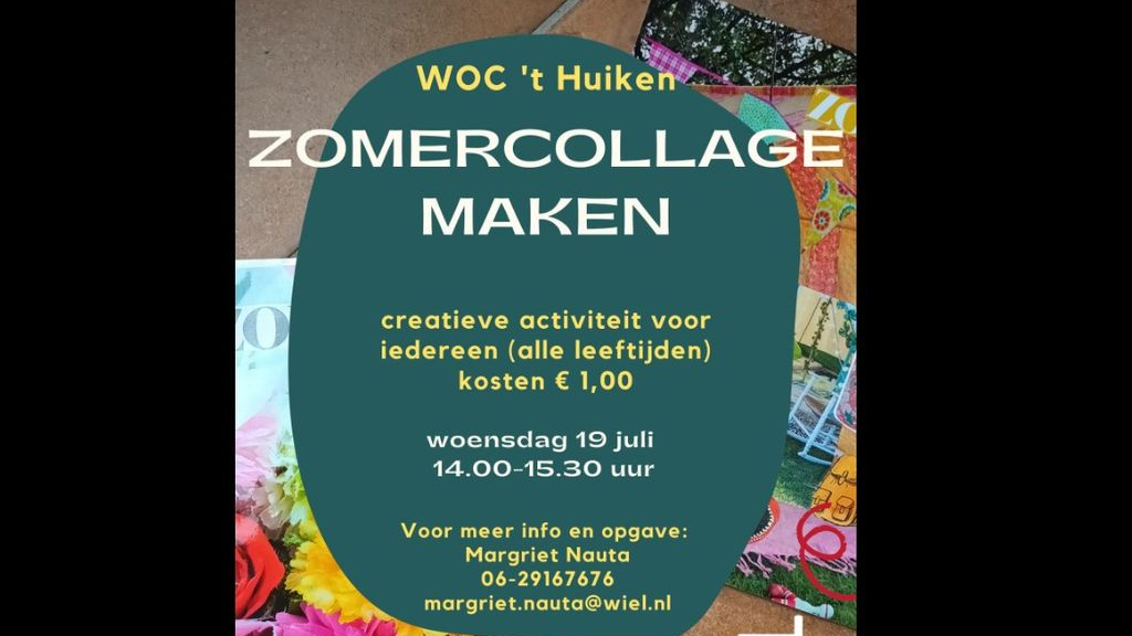 Foto: Gezellige, creatieve activiteit in WOC ' t Huiken