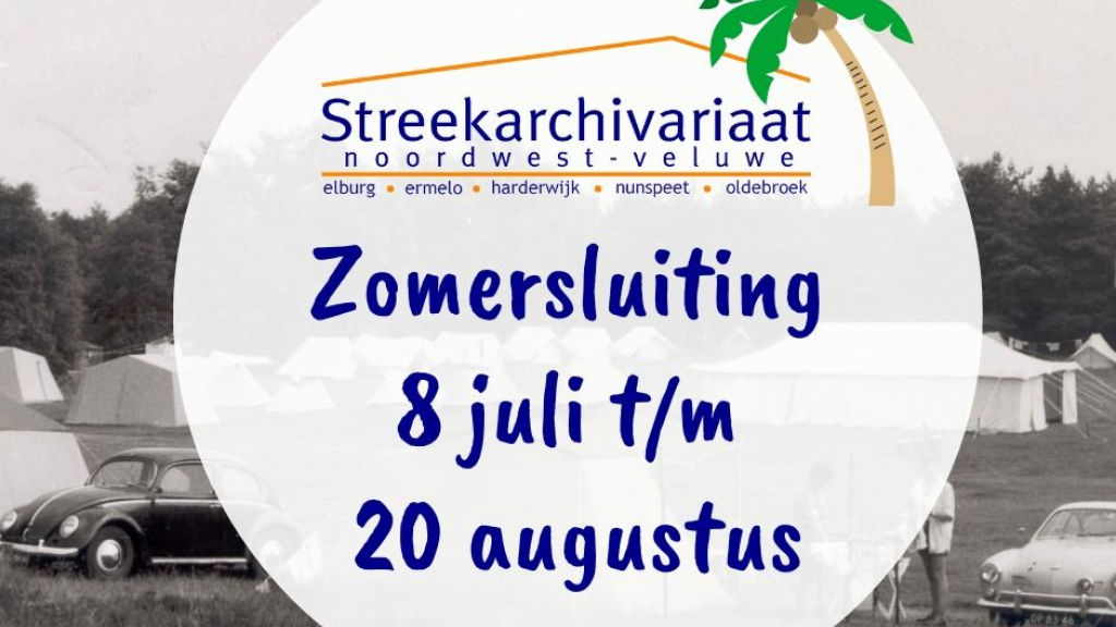 Foto: Zomersluiting Streekarchivariaat Noordwest-Veluwe